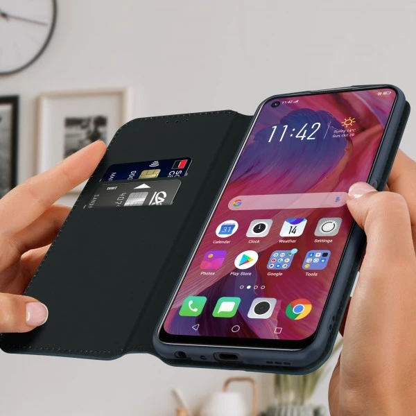 Etui Book Case Pour Oppo A74 5G - Noir 5 Etui Book Case Pour Oppo A74 5G - Noir – Bild 3