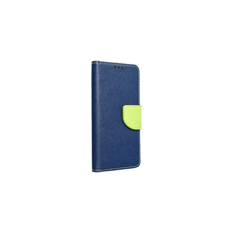 Etui Fancy Book Pour SAMSUNG A02S Bleu Marine / Lime 3 Etui Fancy Book Pour SAMSUNG A02S Bleu Marine / Lime