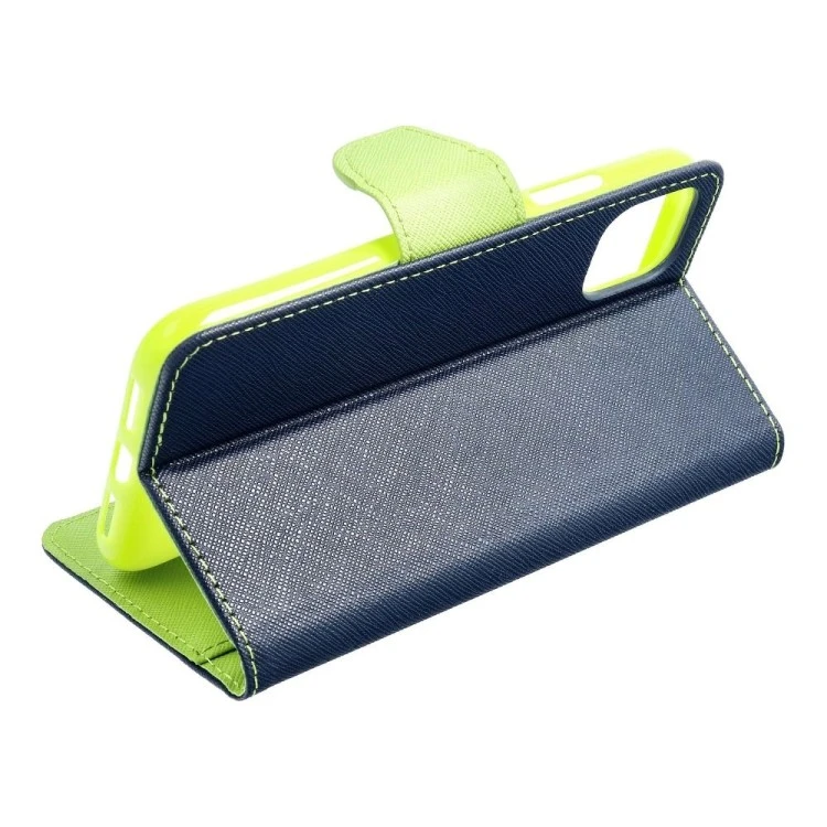 Etui Fancy Pour IPhone 12 Mini - Bleu Marine / Citron Vert 4 Etui Fancy Pour IPhone 12 Mini - Bleu Marine / Citron Vert – Bild 2