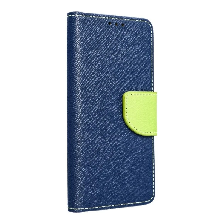 Etui Fancy Pour IPhone 12 Mini - Bleu Marine / Citron Vert 3 Etui Fancy Pour IPhone 12 Mini - Bleu Marine / Citron Vert