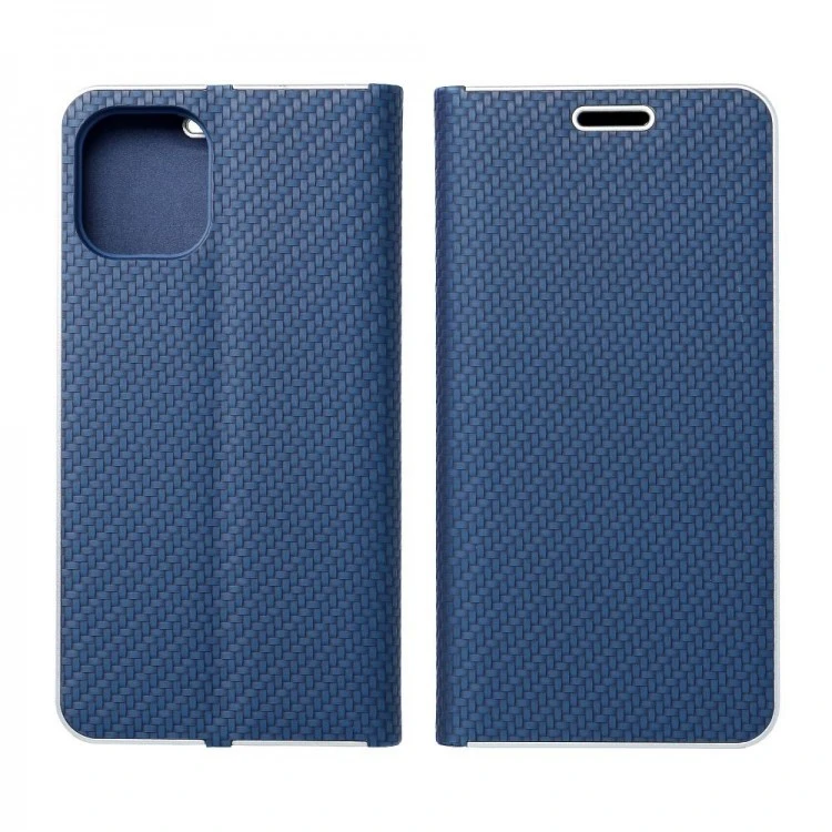 Etui Forcell Luna Carbon Pour IPhone 13 - Bleu 3 Etui Forcell Luna Carbon Pour IPhone 13 - Bleu