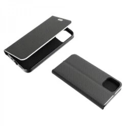 Etui Forcell LUNA Carbon Pour SAMSUNG A12 Noir