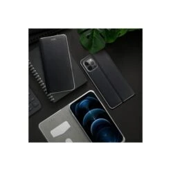 Housse Porte-feuille - Luna - Samsung A02s Noir -Spigen Zubehor Geschaft housse porte feuille luna samsung a02s noir 2