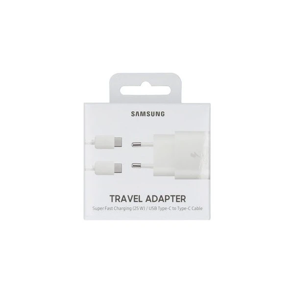 Samsung Originale Chargeur Rapide EP-TA800 3A 25W Incl. Câbles Data USB TYP-C Blanc 3 Samsung Originale Chargeur Rapide EP-TA800 3A 25W Incl. Câbles Data USB TYP-C Blanc